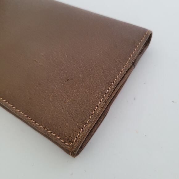 GUCCI Vintage Clasp Horsebit Wallet Bifold Brown Large Retro Clutch Leather Box - Picture 16 of 16